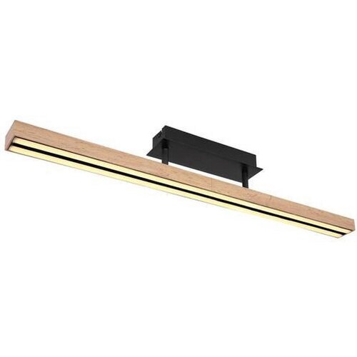 Globo Doro LED stropna svjetiljka drvenog dizajna (24 W, D x Š x V: 81,5 x 7,5 x 14 cm, Crna, Smeđa, Topla bijela) Cijene