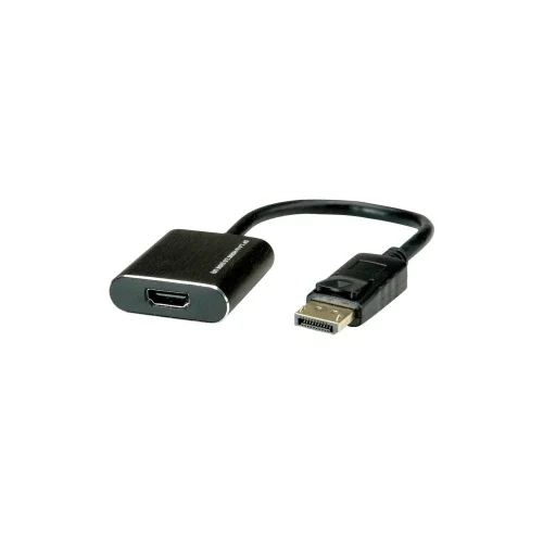 Roline DisplayPort priključni kabel 0.15 m 12.03.3164 crna [1x muški konektor displayport - 1x ženski konektor HDMI]