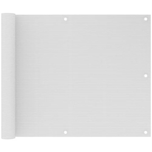 vidaXL Balkonsko platno belo 75x300 cm HDPE, (20609323)