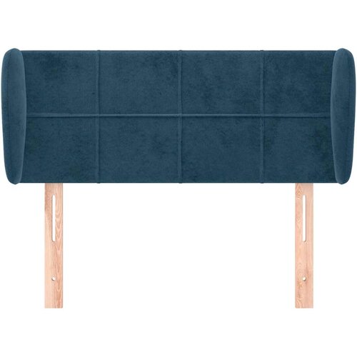  Uzglavlje s u&amp;scaron;ima tamnoplavo 83x23x78/88 cm bar&amp;scaron;unasto Slike