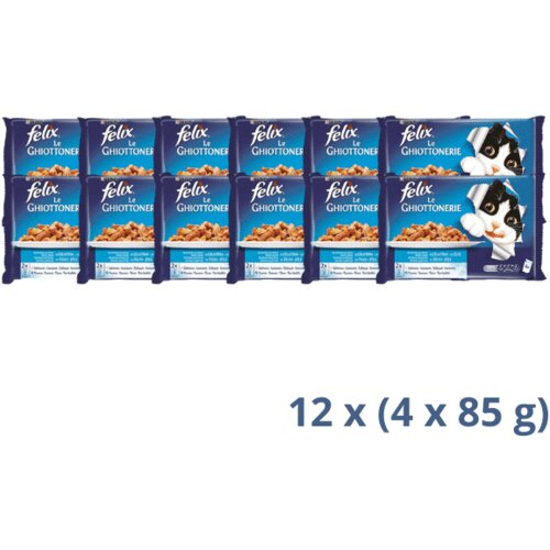 Felix purina multipack riba 4 x 85 g - 4.08 kg Cene