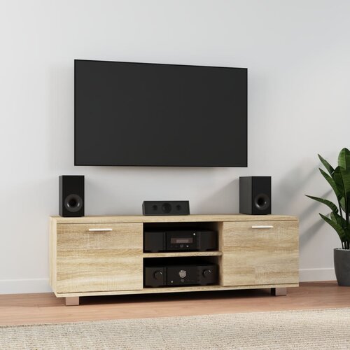 TV ormarić boja hrasta 120x40,5x35 cm od konstruiranog drva Cijene