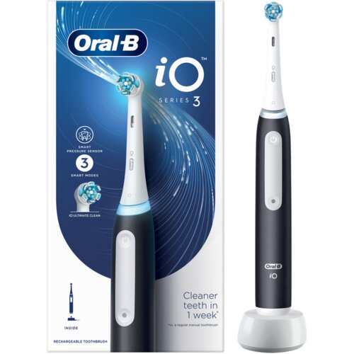 Oral-b iO3 Black, Elektična četkica za zube, Crna Cene