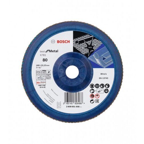 Bosch Ploča lamelna za metal 180x22,23mm P80 2608601508 Cijene