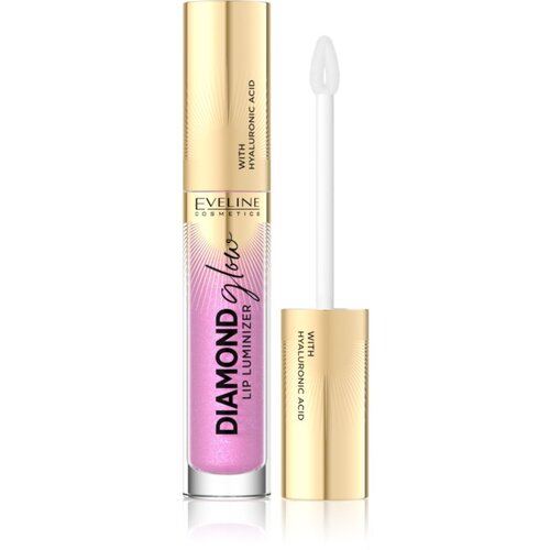 Eveline Cosmetics Diamond Glow svjetlucavo sjajilo za usne s hijaluronskom kiselinom nijansa 10 Rose Violet 4,5 ml Cijene