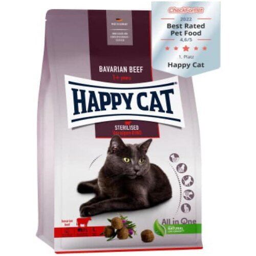 Happy Cat hrana za sterilisane mačke govedina 10kg Slike