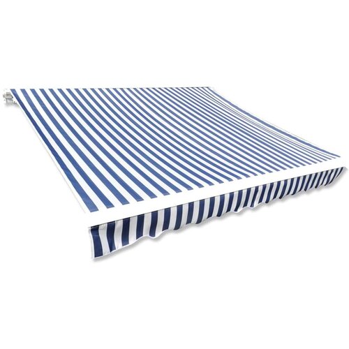  Platno za tendu plavo-bijelo 6 x 3 m (okvir nije uključen) Slike