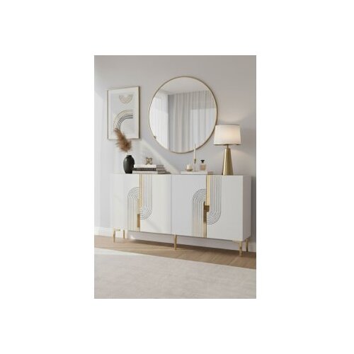 Hanah home konzola meyra 150 white gold Cene