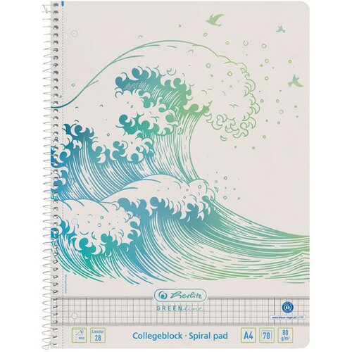 Blok KOLEGIJ A4 KARO 70L GREENLINE WAVE HERLITZ 50033478 Cijene
