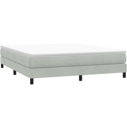 vidaXL Box Spring krevet bez madraca svijetlo sivi 180x210 cm samt Cene