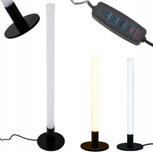  LED vertikalna namizna svetilka 3 barve svetlobe USB 40cm črna Cene