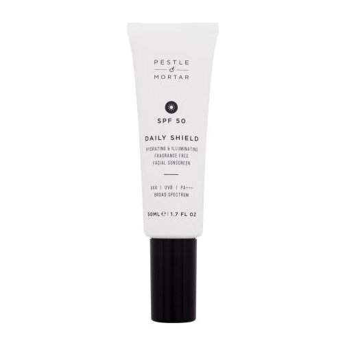 Pestle & Mortar Daily Shield Hydrating & Illuminating Facial Sunscreen SPF50 zaščita pred soncem za obraz za vse tipe kože 50 ml za ženske Cene