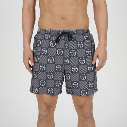 Sergio Tacchini Mu&scaron;ki &scaron;orts Checkerd M, Crni Cene