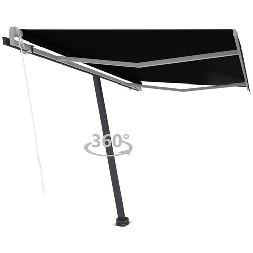 vidaXL Prostostoječa avtomatska tenda 300x250 cm antracitna Cene