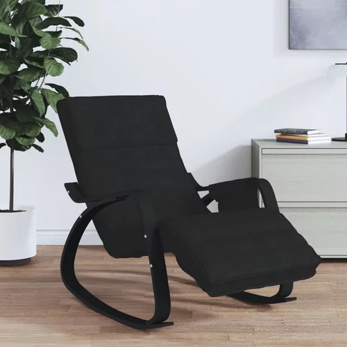 Stolica za ljuljanje od tkanine crna