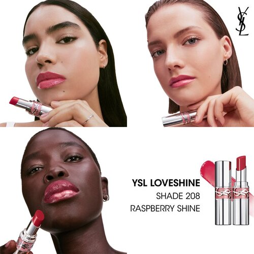 Yves Saint Laurent Loveshine Lip Oil Stick vlažilna sijoča &amp;scaron;minka za ženske 208 Rasberry Shine 3,2 g Slike