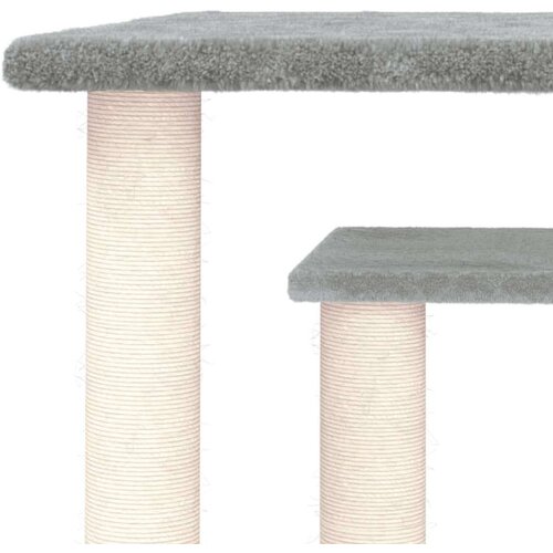 vidaXL Grebalica za mačke s platformama svjetlosiva 50 cm Cene