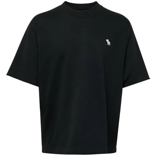 Abercrombie & Fitch Sweater majica crna / prljavo bijela
