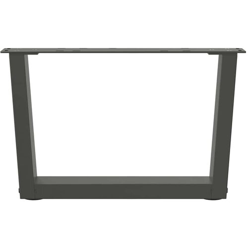  Noge za blagovaonski stol V-oblik 2 kom antracit 60x(30-31 3)cm Slike