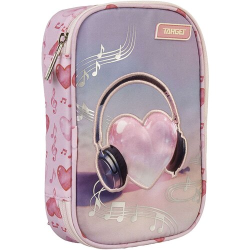 Target Jednostruka pernica Multy Music Heart, puna Cene
