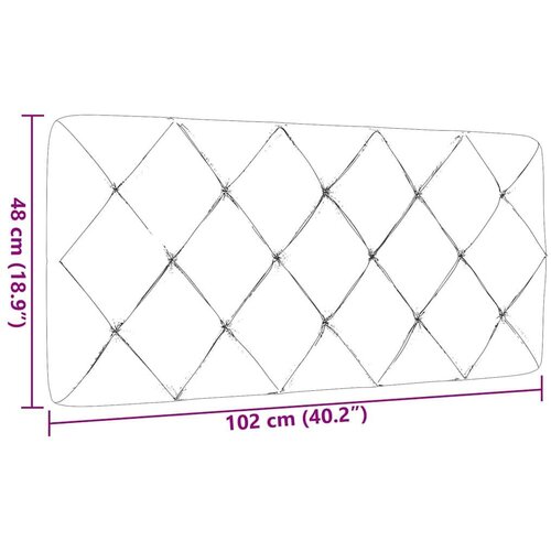 VidaXL jastuk za uzglavlje smeđesivi 100 cm od tkanine Slike