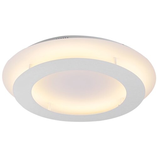 Candellux Lighting bela LED stropna svetilka s kovinskim senčilom 50x50 cm Merle Cene