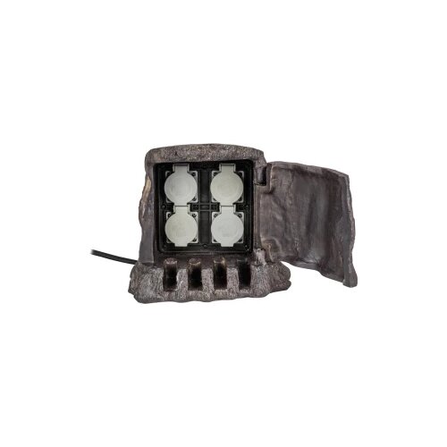 Heitronic 37500 Vrtna utičnica 4-struki Smeđa boja Cijene