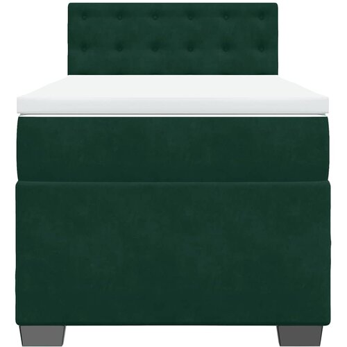Box spring krevet s madracem tamnozeleni 100x200 cm bar&amp;scaron;unasti Slike