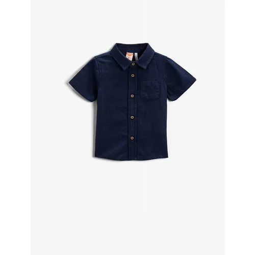 Koton Shirt - Navy blue - Fitted