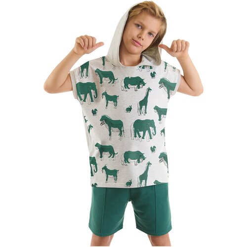 Mushi Animals Boys T-shirt Shorts Set Cene