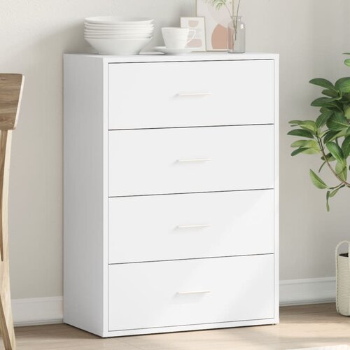 vidaXL Komoda bela 60x31x84 cm inženirski les Cene