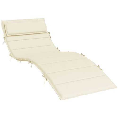  Jastuk za ležaljku krem 180x60x4 cm od tkanine Oxford Slike