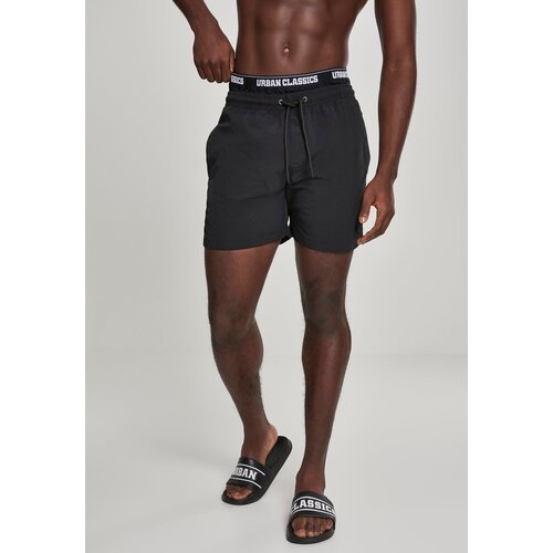 UC Men Two-in-one swim shorts blk/blk/wht Cene
