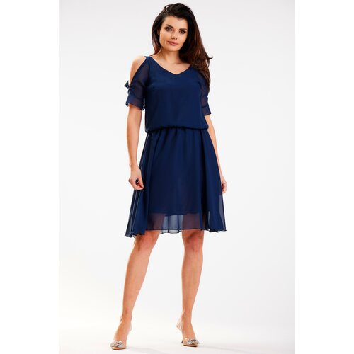 Awama Woman&amp;#039;s Dress A572 Navy Blue Slike