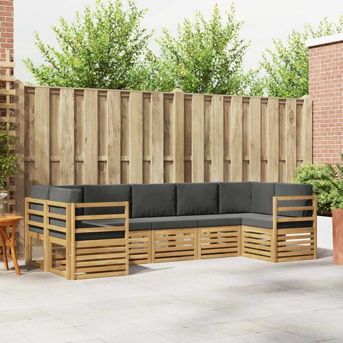  Sekcijska garnitura 7 pcs Bijela i antracit 304 x 126,5 x 73 cm Cene