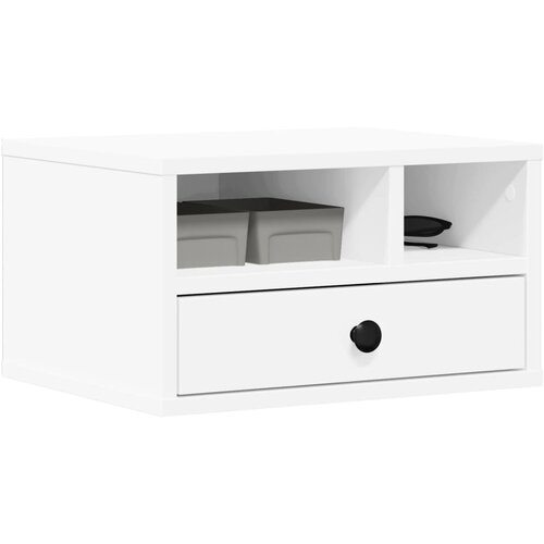  Stalak za pisač bijeli 40x32x22,5 cm od konstruiranog drva Slike