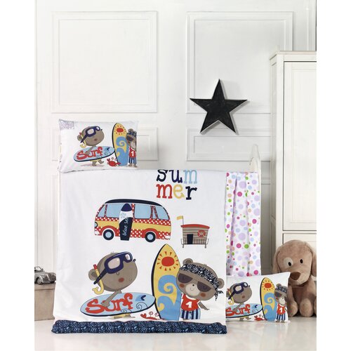 Lessentiel Maison posteljina za bebe Surf , 100x150cm, Bela Slike