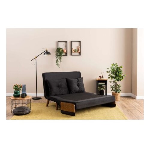 Atelier Del Sofa Dvosjed na razvlačenje Cosmo, 190x120x82cm, Crna Slike
