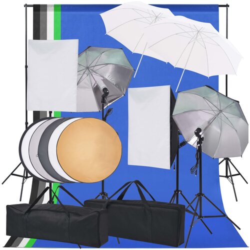 VidaXL Komplet za osvetljevanje za fotografski studio Slike