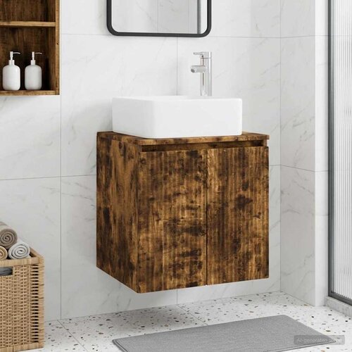  Umivaonik s policom Dimljeni hrast 49,5 x 41 x 63 cm Cene