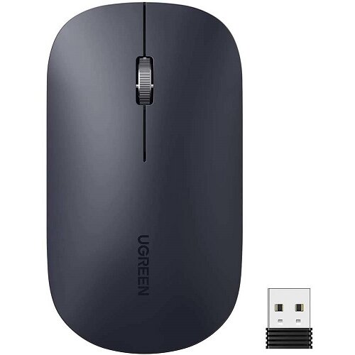Ugreen MU001 Prenosivi bežični miš ultra slim (Gray Black) Cene
