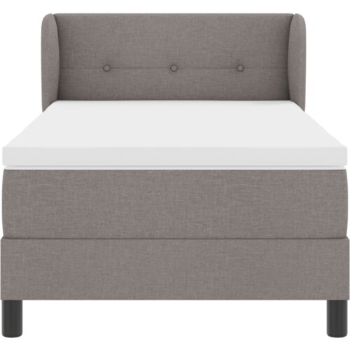 Box Spring Krevet s Du&amp;scaron;ekom Taupe 100x200 cm Tkanina Slike