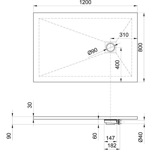 Astral stone tu&scaron; kada 120x80 - liveni mermer crna Cene
