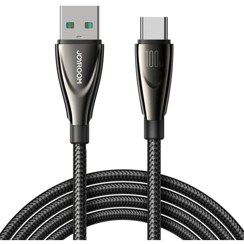 Joyroom Pioneer serija USB-A - USB-C pleteni kabel 100 W 1,2 m črn, (21090997) Cene