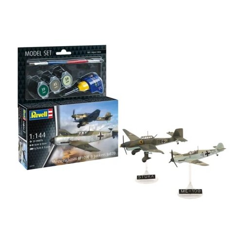 Revell maketa model set messerschmitt bf109e and ju87b stuka ( RV63770 ) Slike