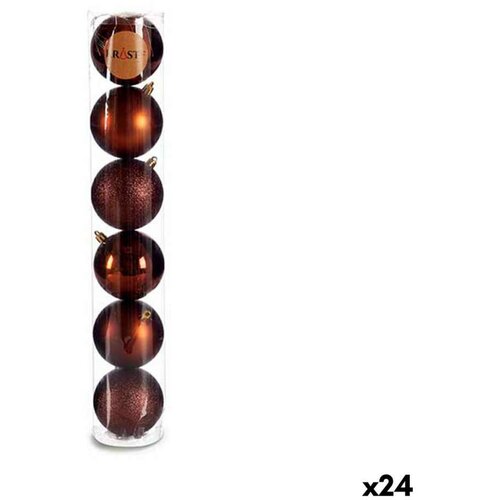  Set božićnih kuglica Smeđa Plastika Ø 8 cm 8 x 8 x 47 cm (24 kom.) Cijene