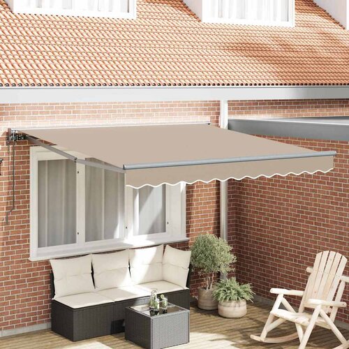 vidaXL retraktilna tenda bež 350x250 cm Cene