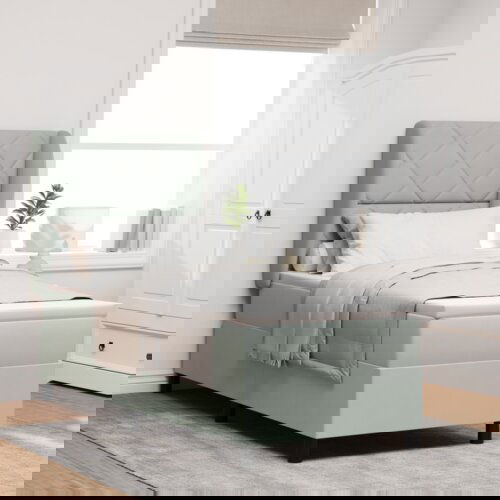 vidaXL Uzglavljeni krevet s madracem svjetlosiva 80x200 cm baršun Cene