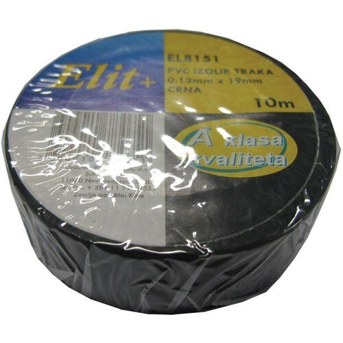 PVC Elit+ pvc izolir traka 0.13mmx19mm / 10m crne boje ( EL8151 ) Slike