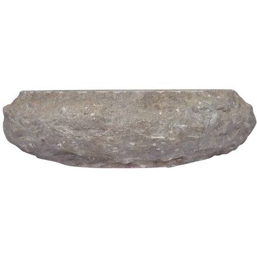 Maison Chic Umivalnik - Kopalna umivalnik - Lavabo siv Ø40x12 cm marmor, (21684837) Cene